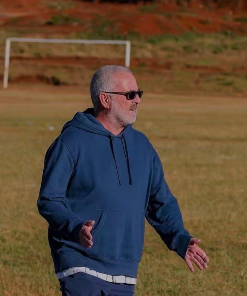 Coach Stazza on the field at his altitude camp in Iten, Kenya